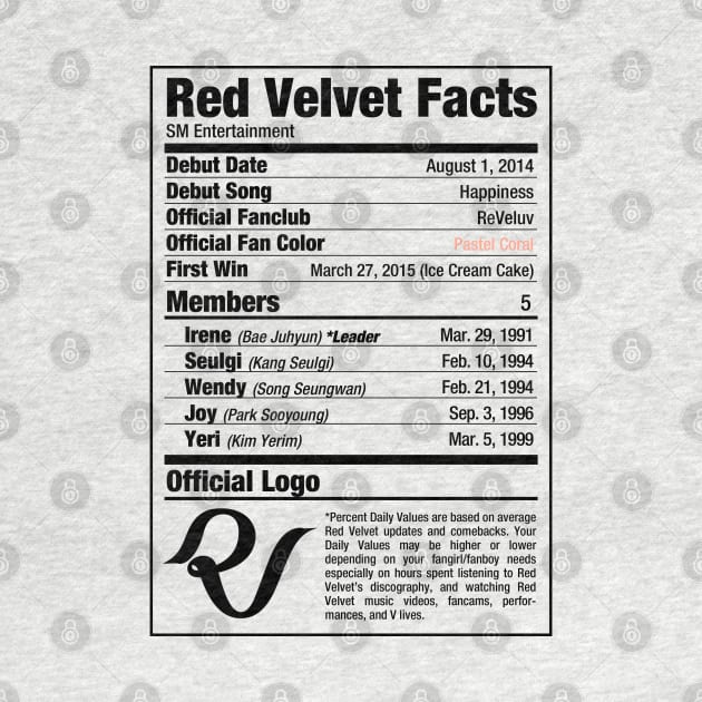 Red Velvet Nutritional Facts 2 by skeletonvenus